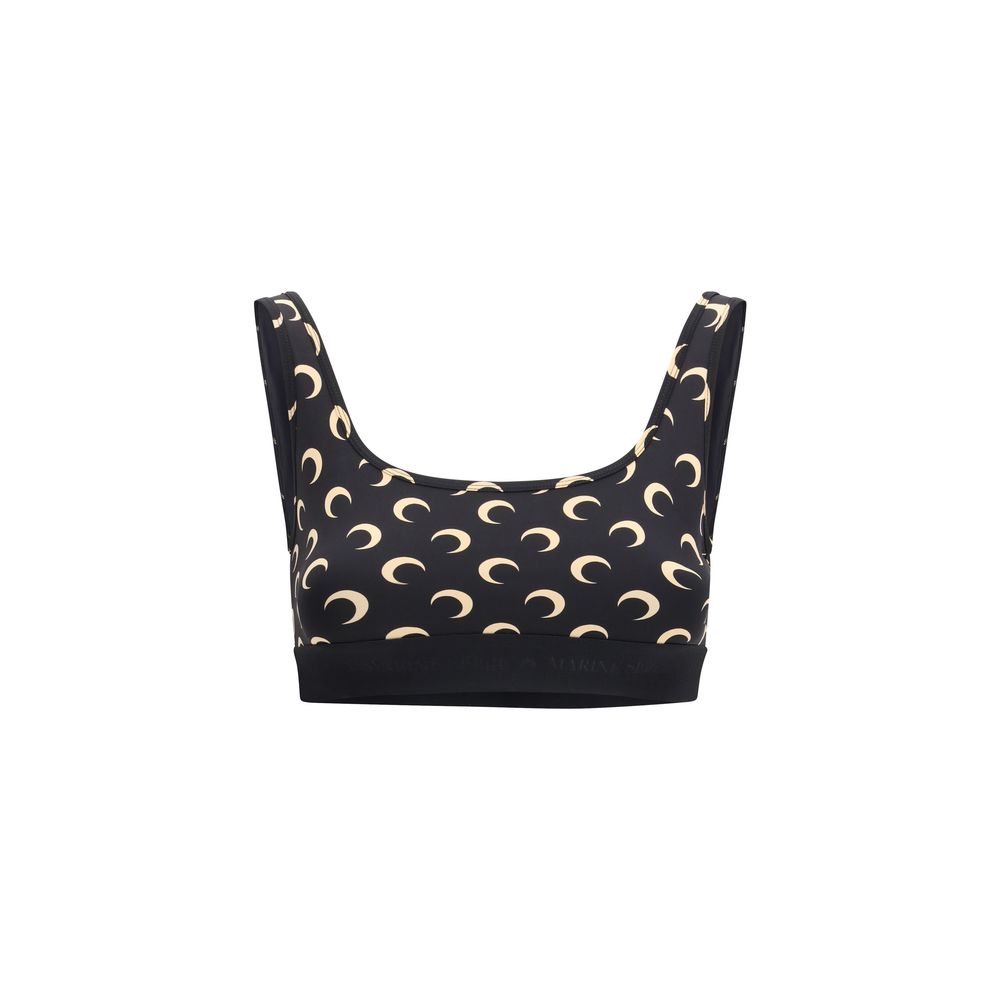 Black Polyamide Sport Bra