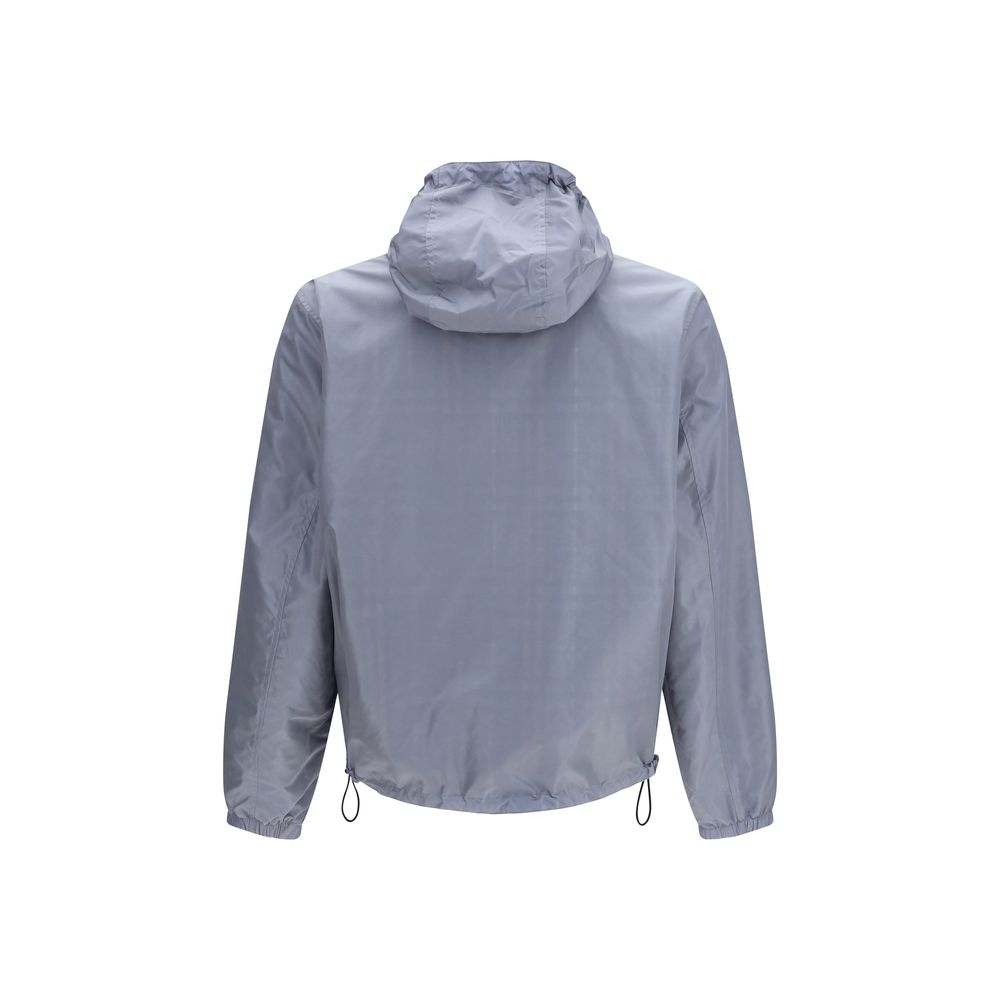 Blue Polyester Shell Jacket