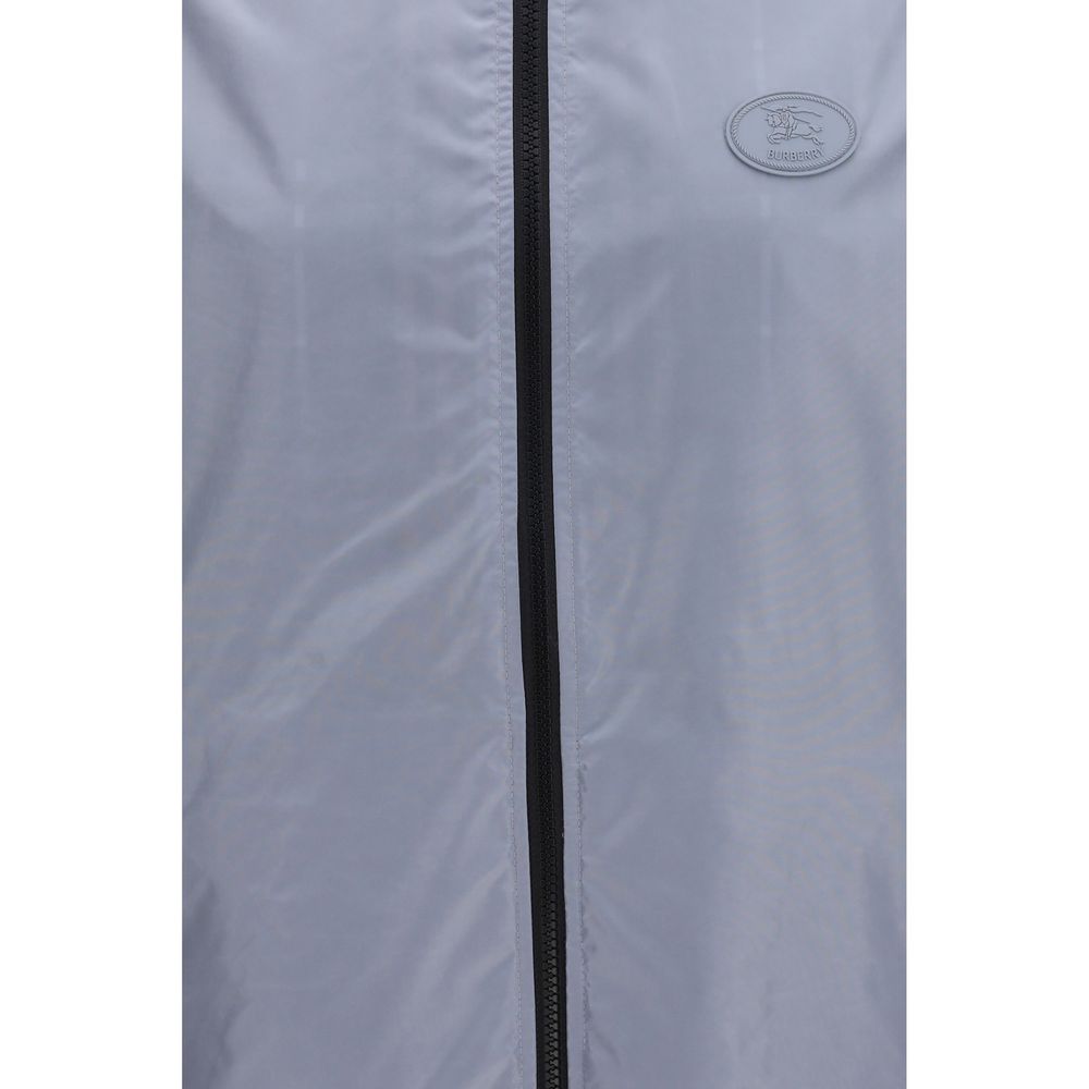 Blue Polyester Shell Jacket