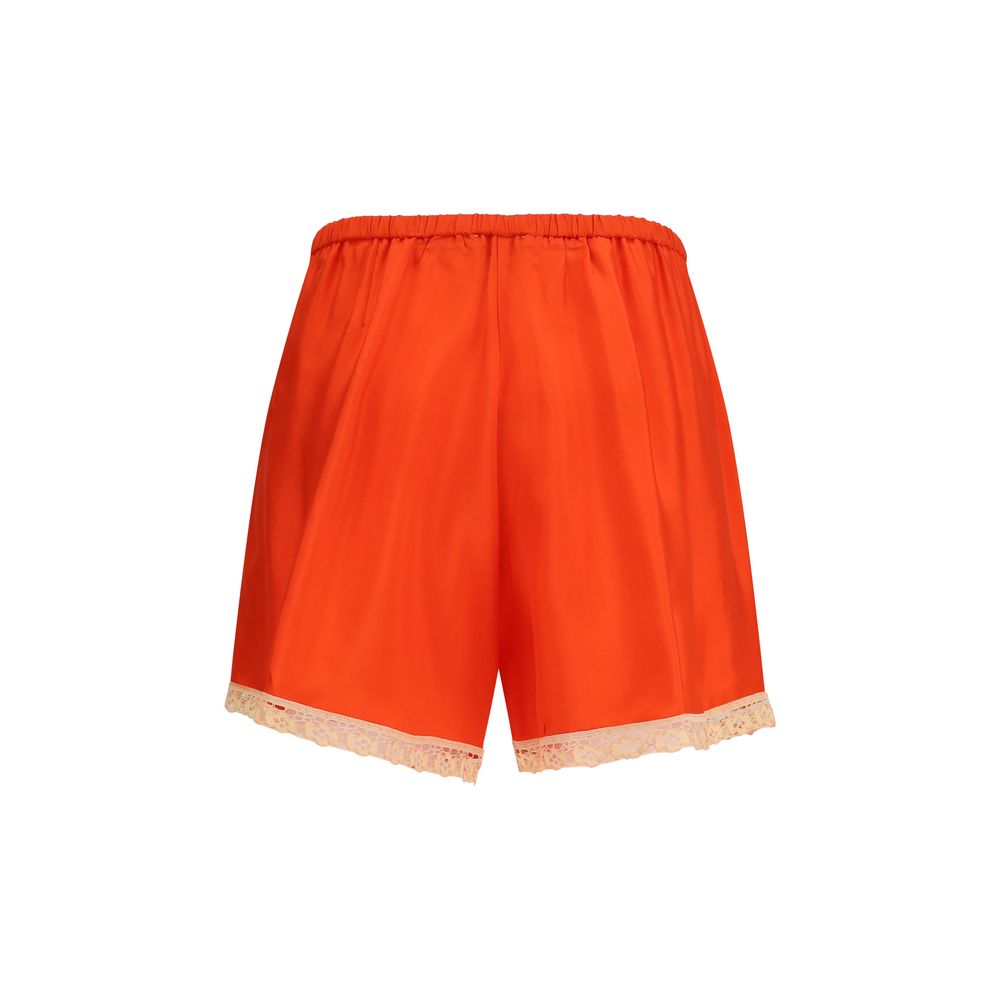 Multicolor Viscose Bermuda Shorts