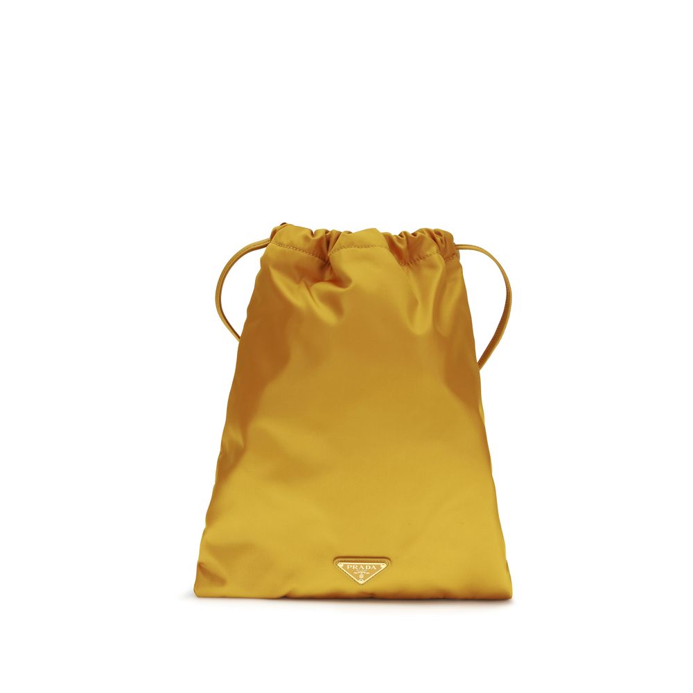 Orange Recycled Polyamide Clutch Bag