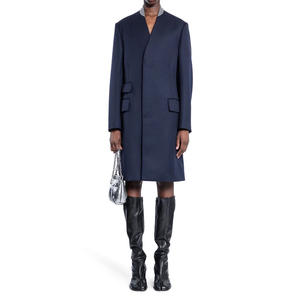 Blue Wool Coat