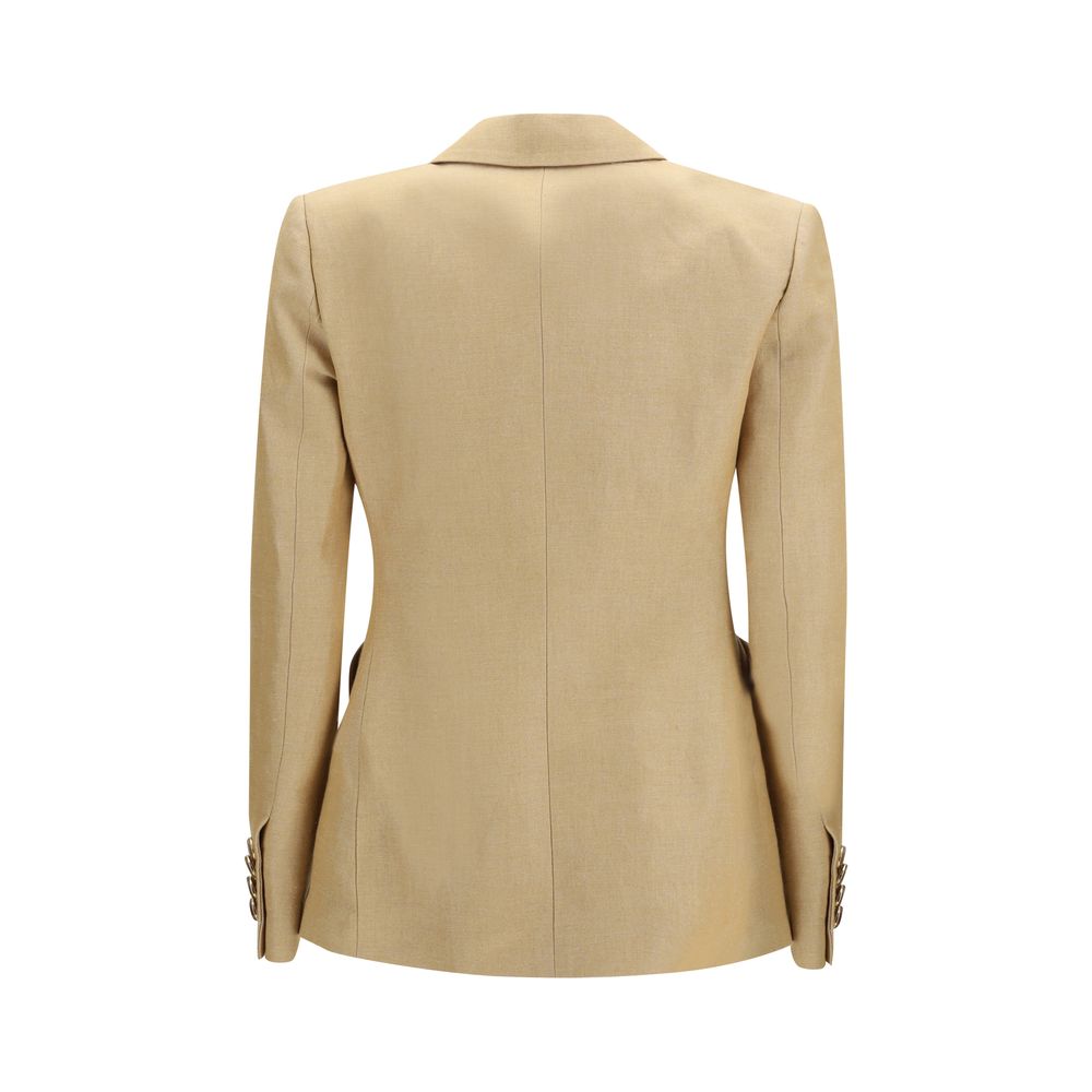 Beige Linen Blazer