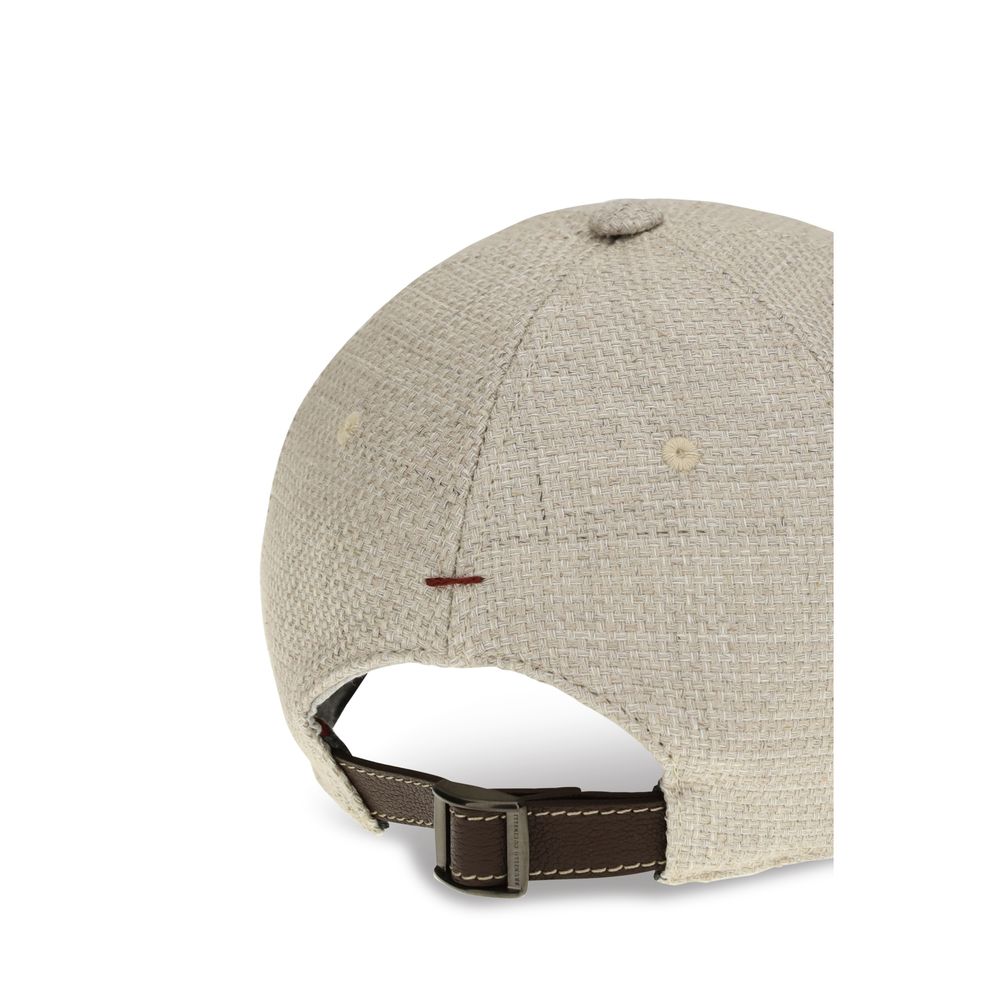 Beige Silk Cap (Baseball Hat)