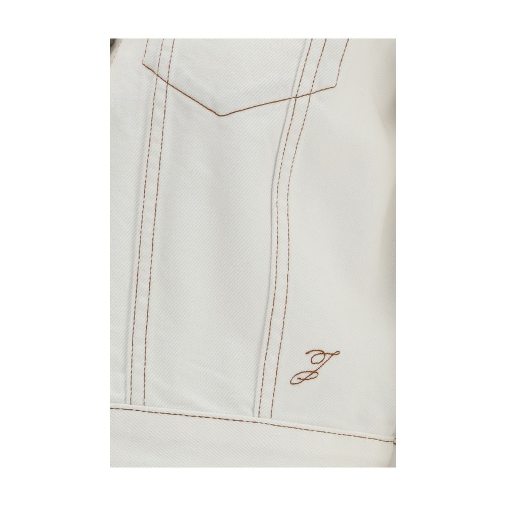White Cotton Denim Jacket