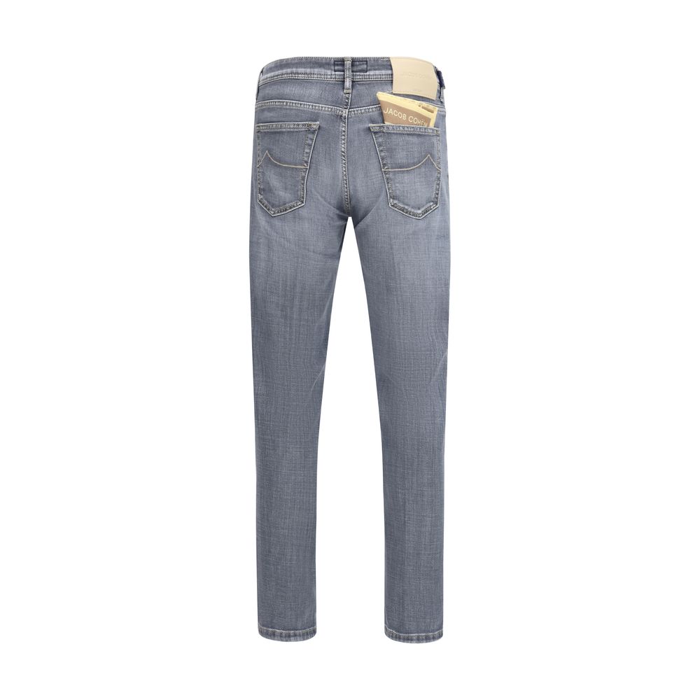 Blue Cotton Slim Fit Jeans