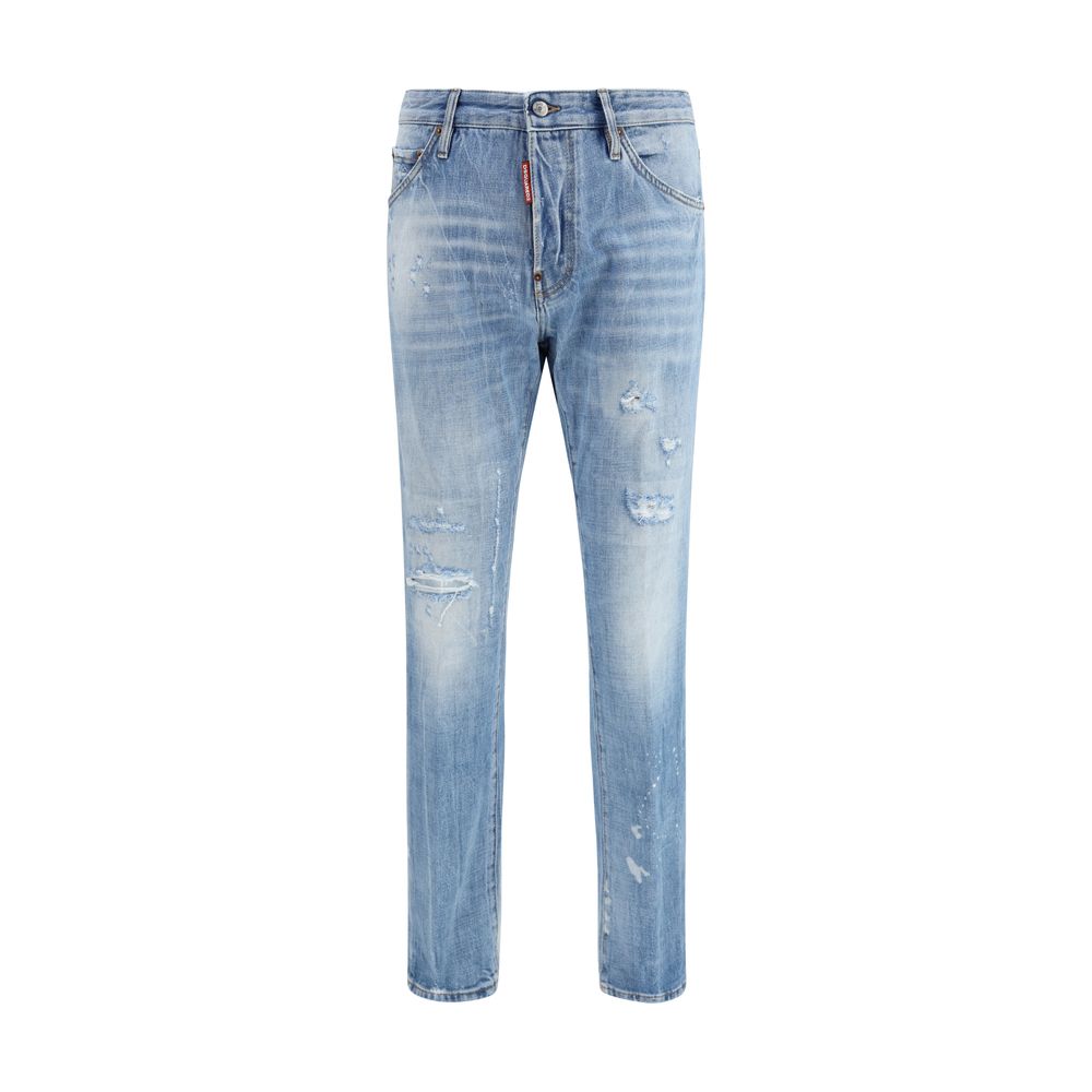Blue Cotton Relaxed Fit Jeans