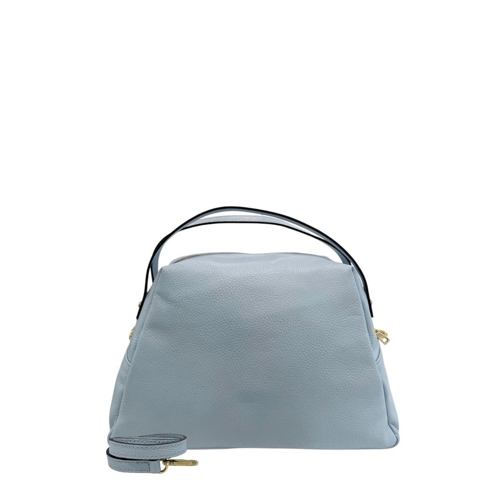 Blue Cowhide Clutch Bag