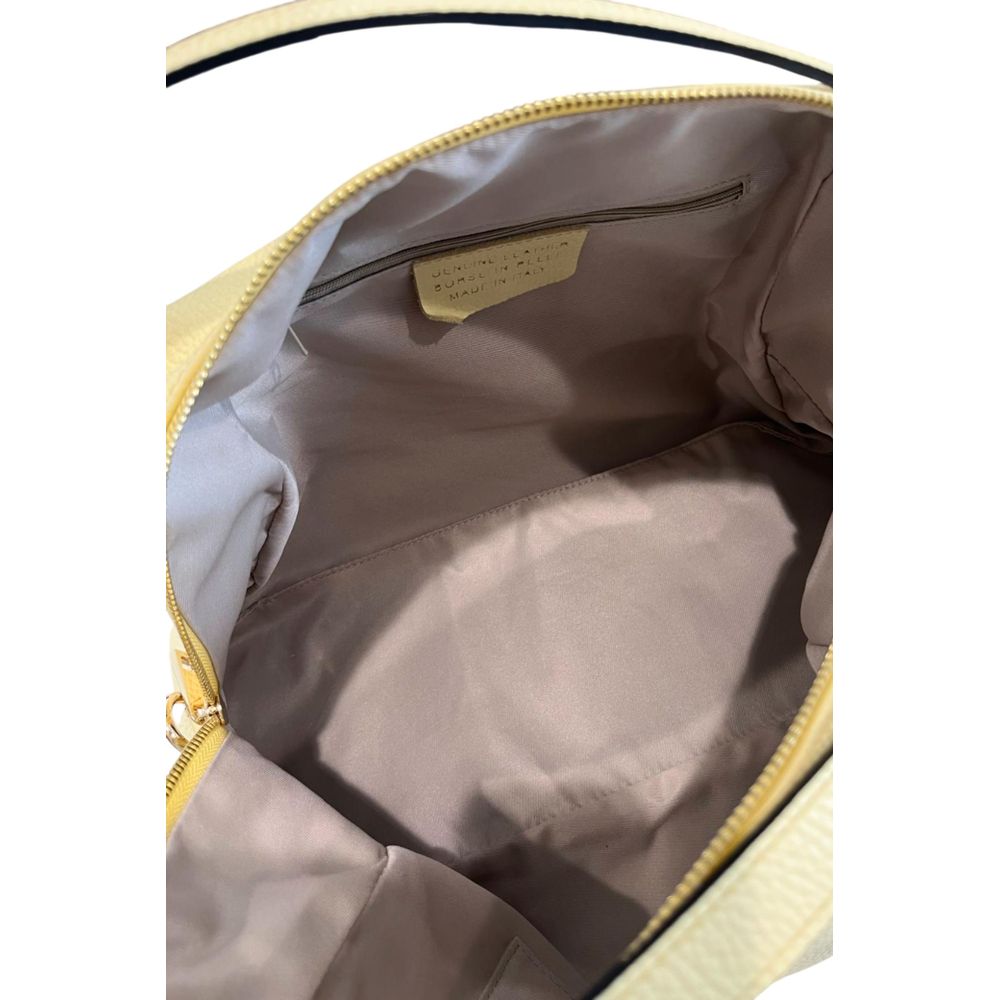 Bicolor Cowhide Clutch Bag