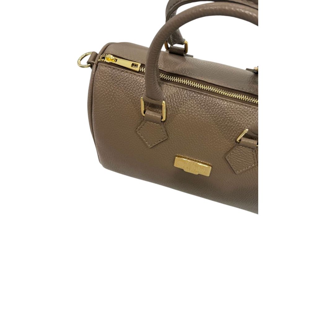 Brown Cowhide Women Handbag