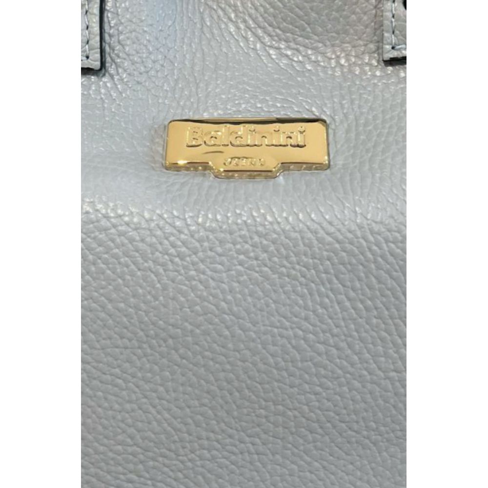 Blue Cowhide Clutch Bag