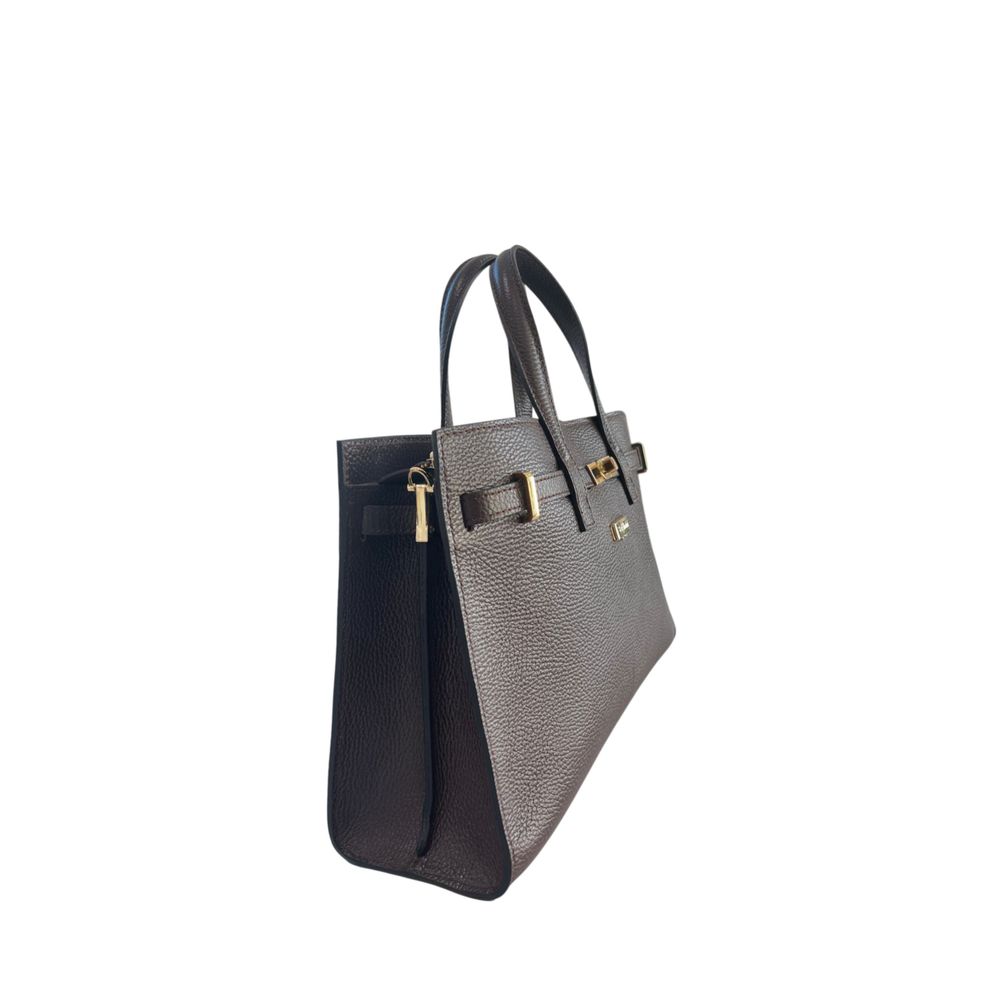 Brown Cowhide Shoulder Bag