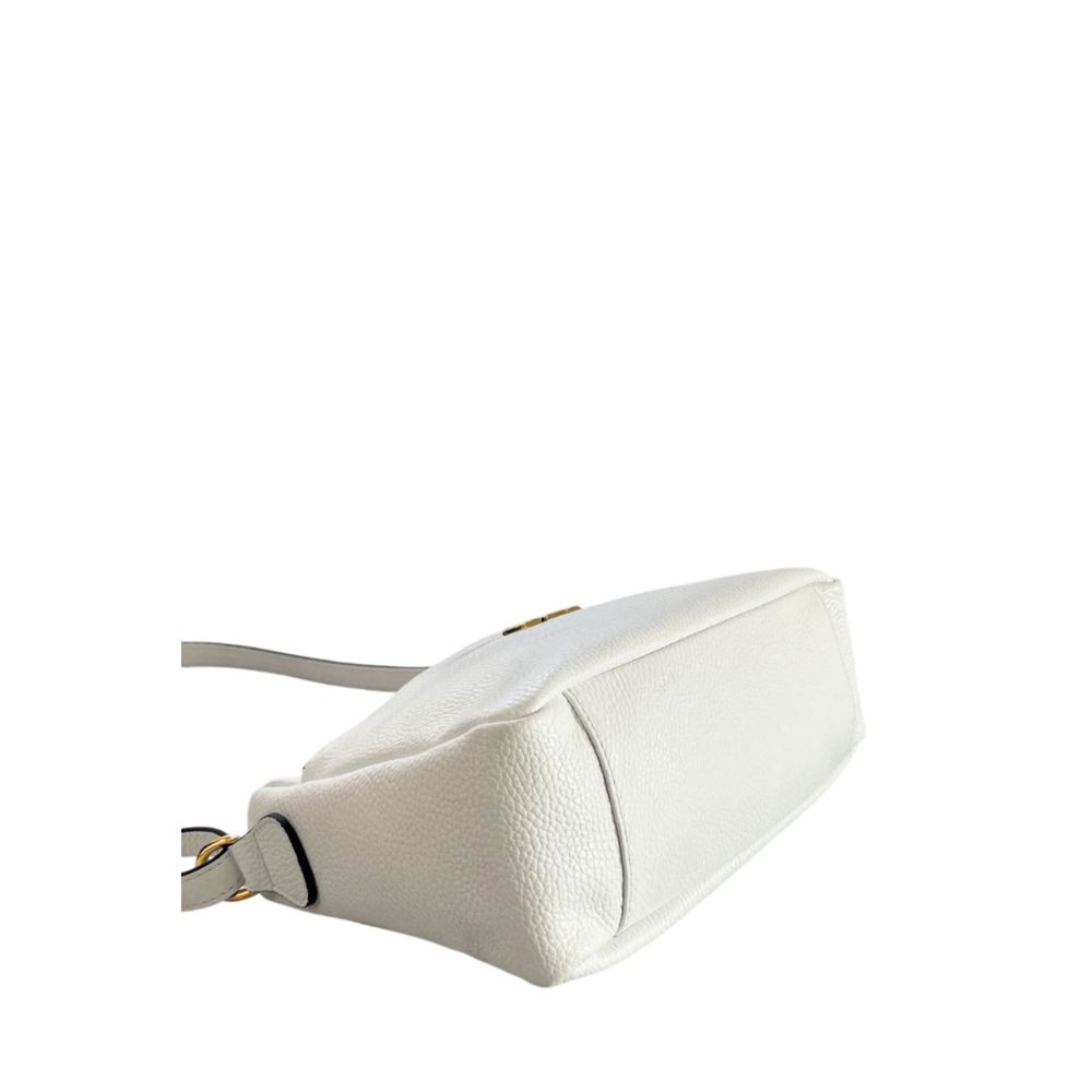 White Cowhide Crossbody Bag