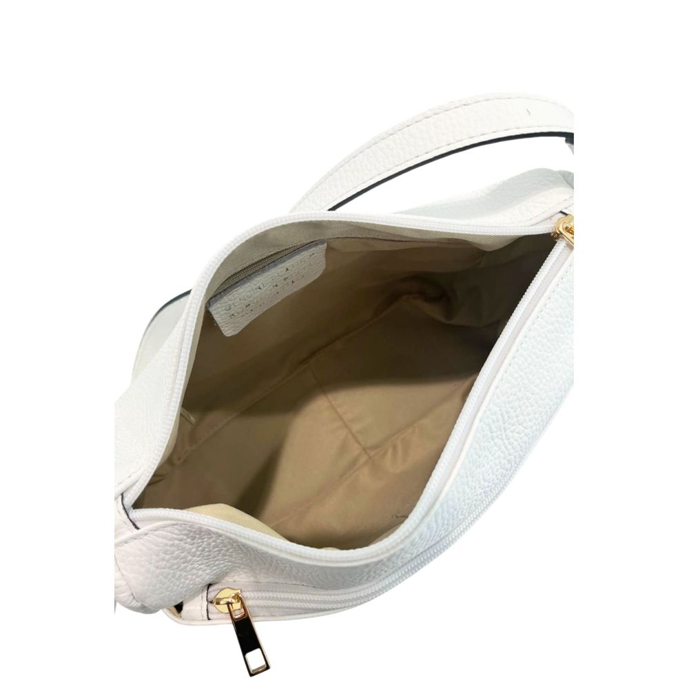 White Cowhide Crossbody Bag