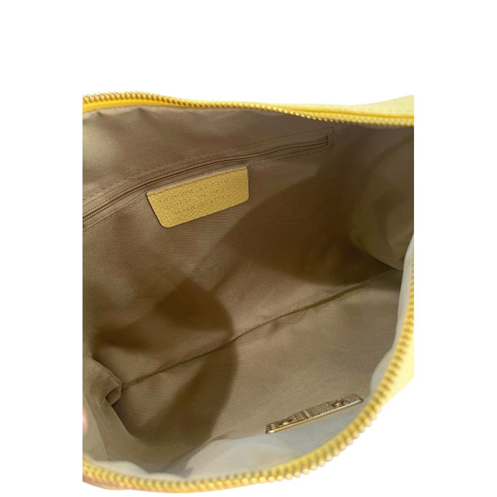 Bicolor Cowhide Clutch Bag