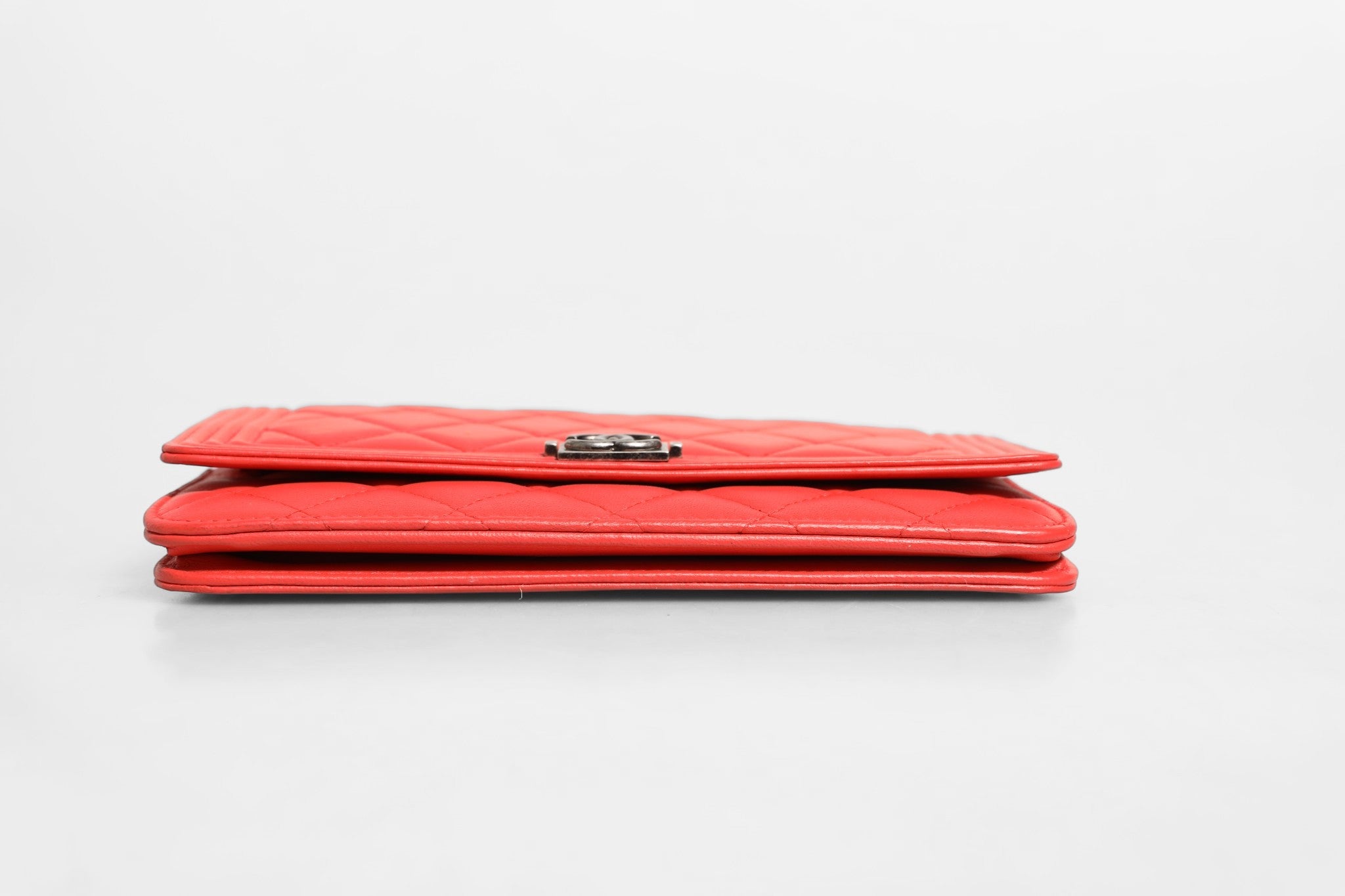 Chanel Boy Wallet on Chain Red Lambskin