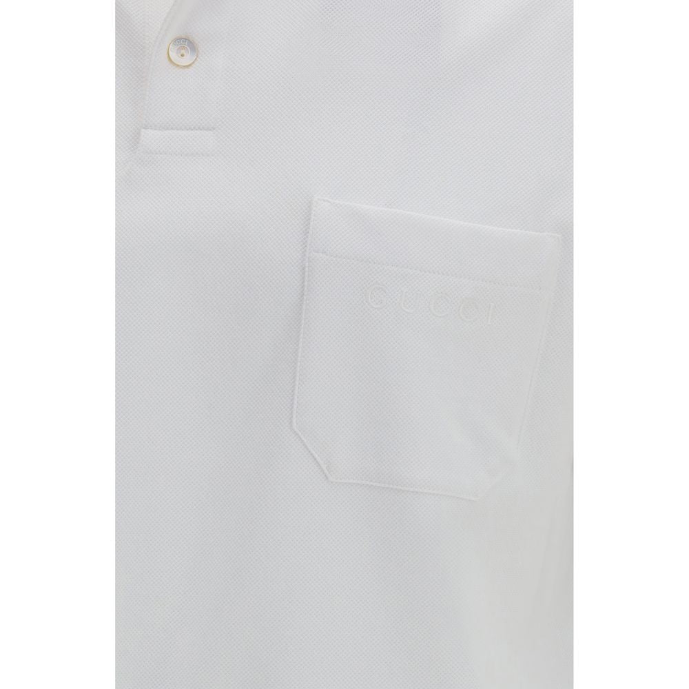 White Cotton Polo Shirt