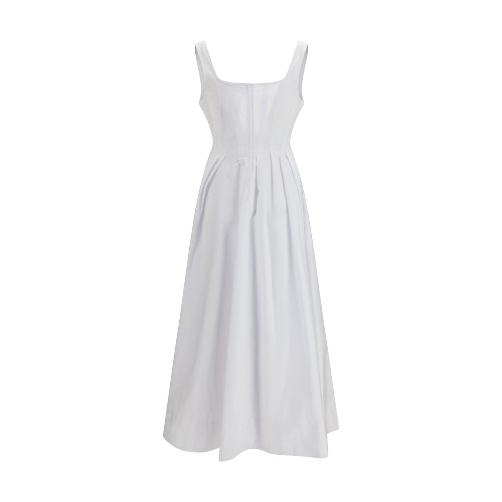 White Cotton Casual Dress