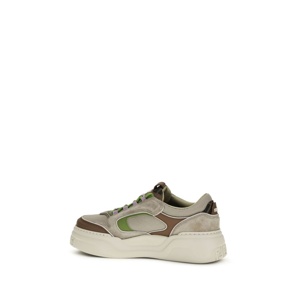 Brown Calf Leather Bos Taurus Chunky Sneakers