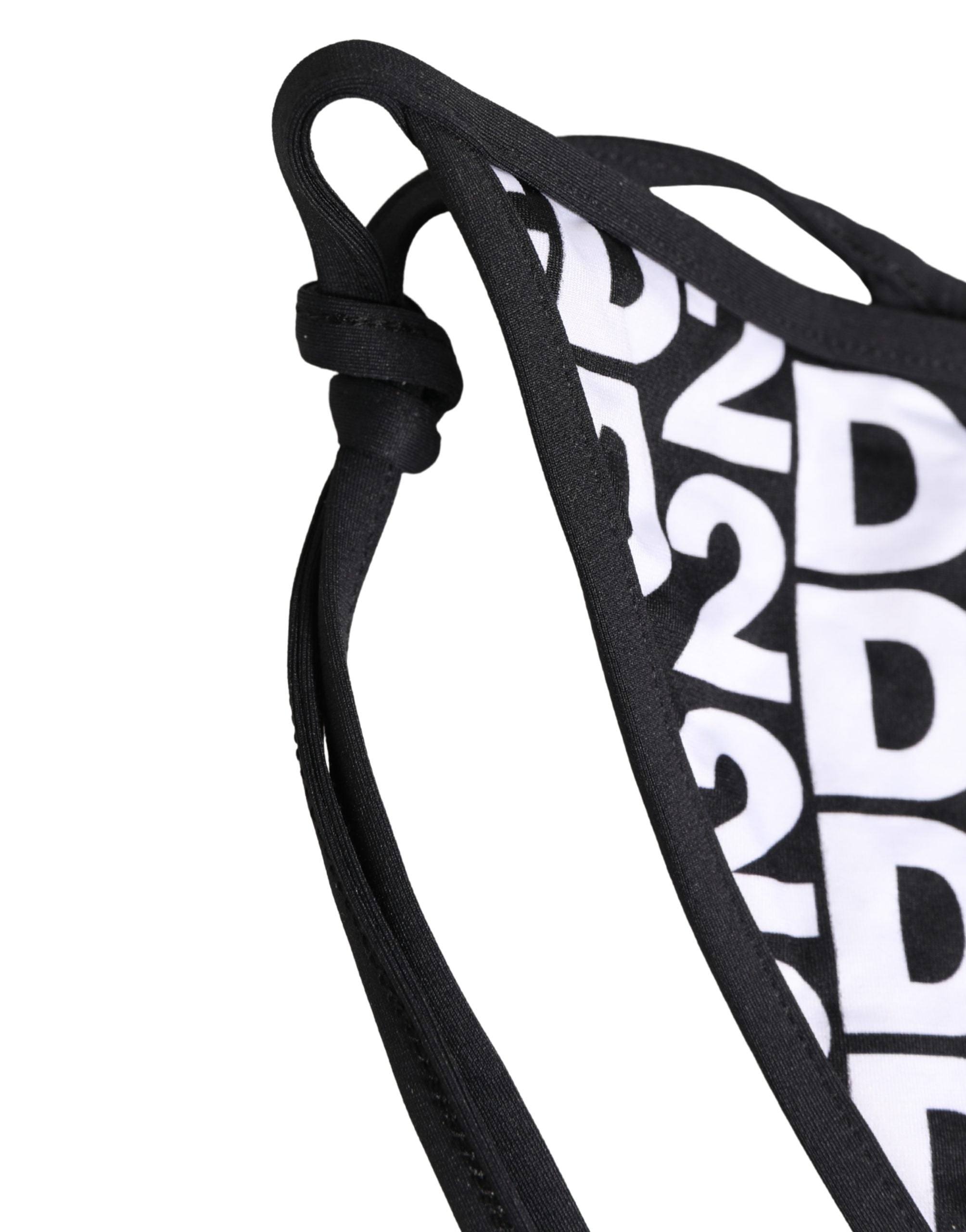 Multicolor Nylon Logo Print Bikini Bottom Swimwear