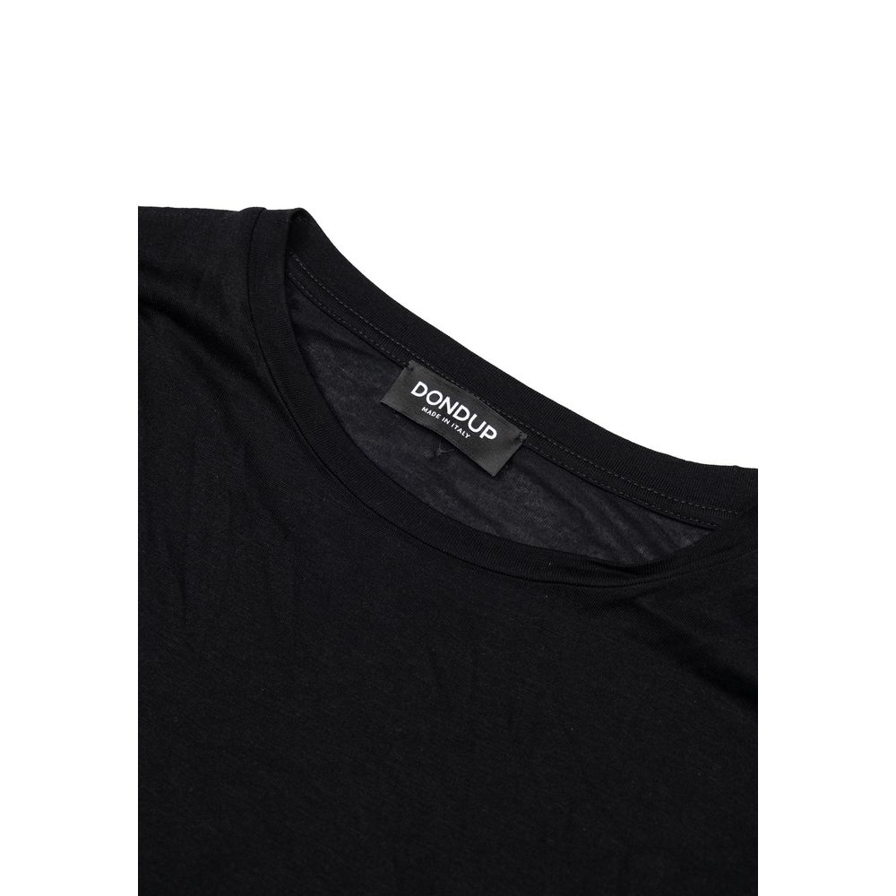 Black Viscose T-Shirt