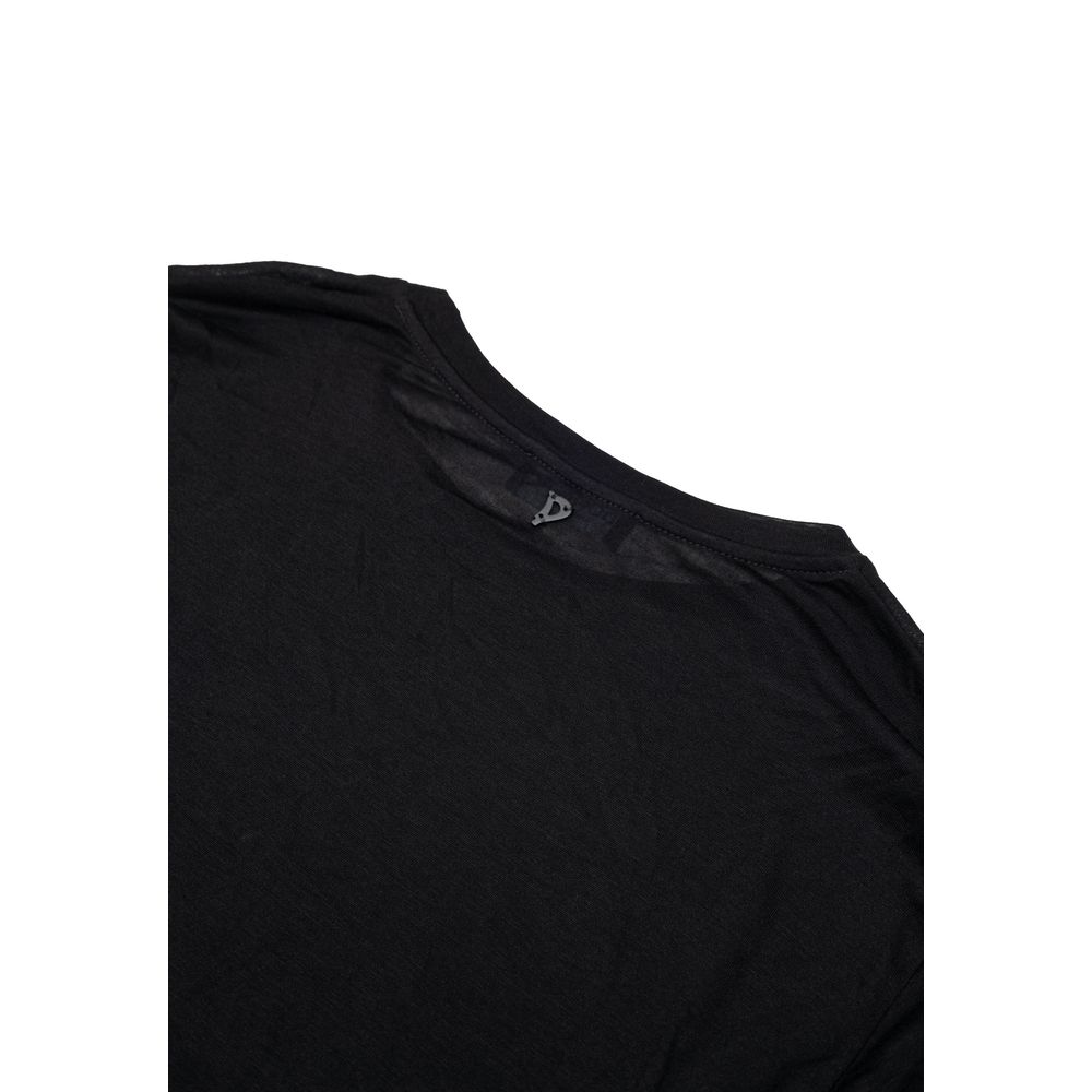 Black Viscose T-Shirt