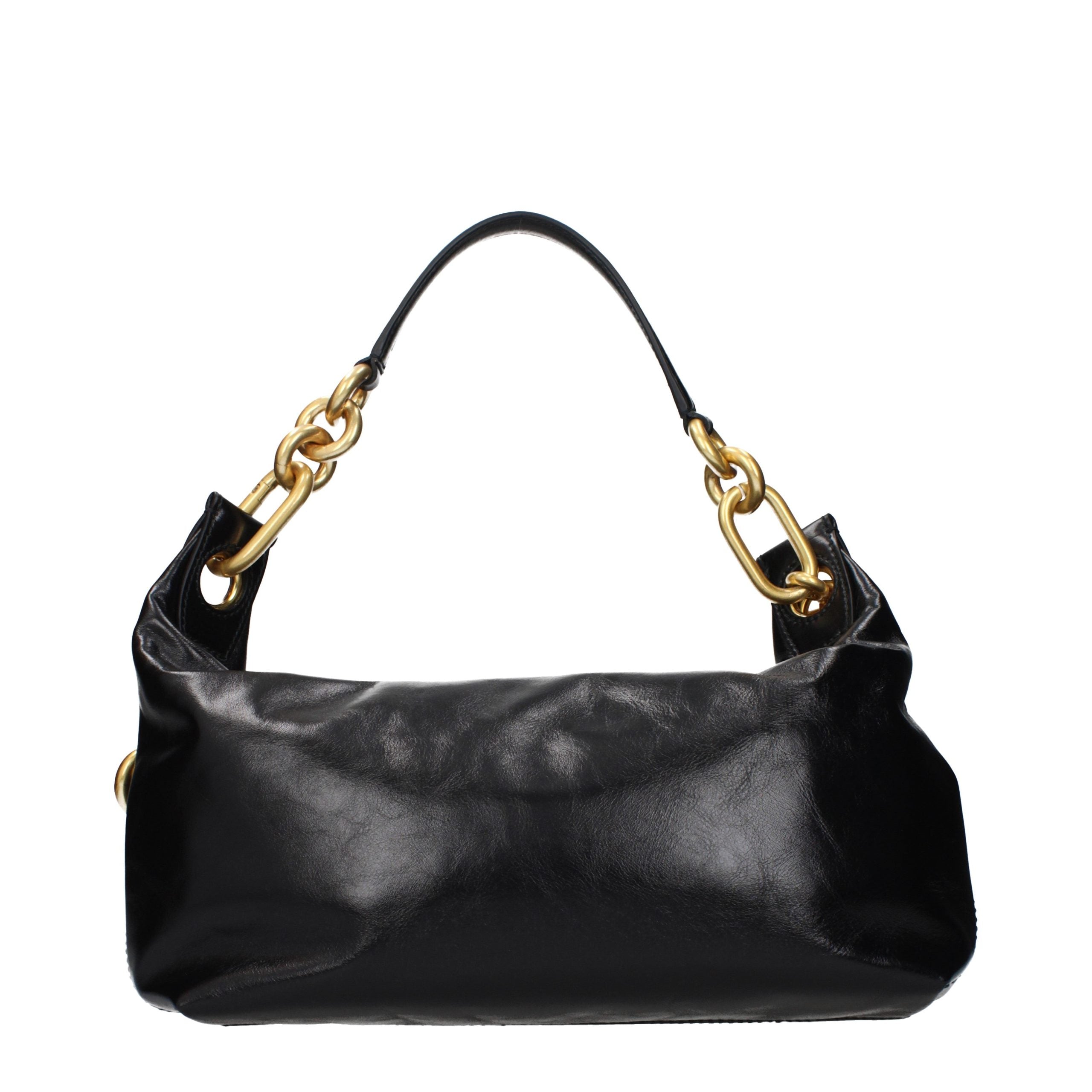 Black Leather Shoulder Bag