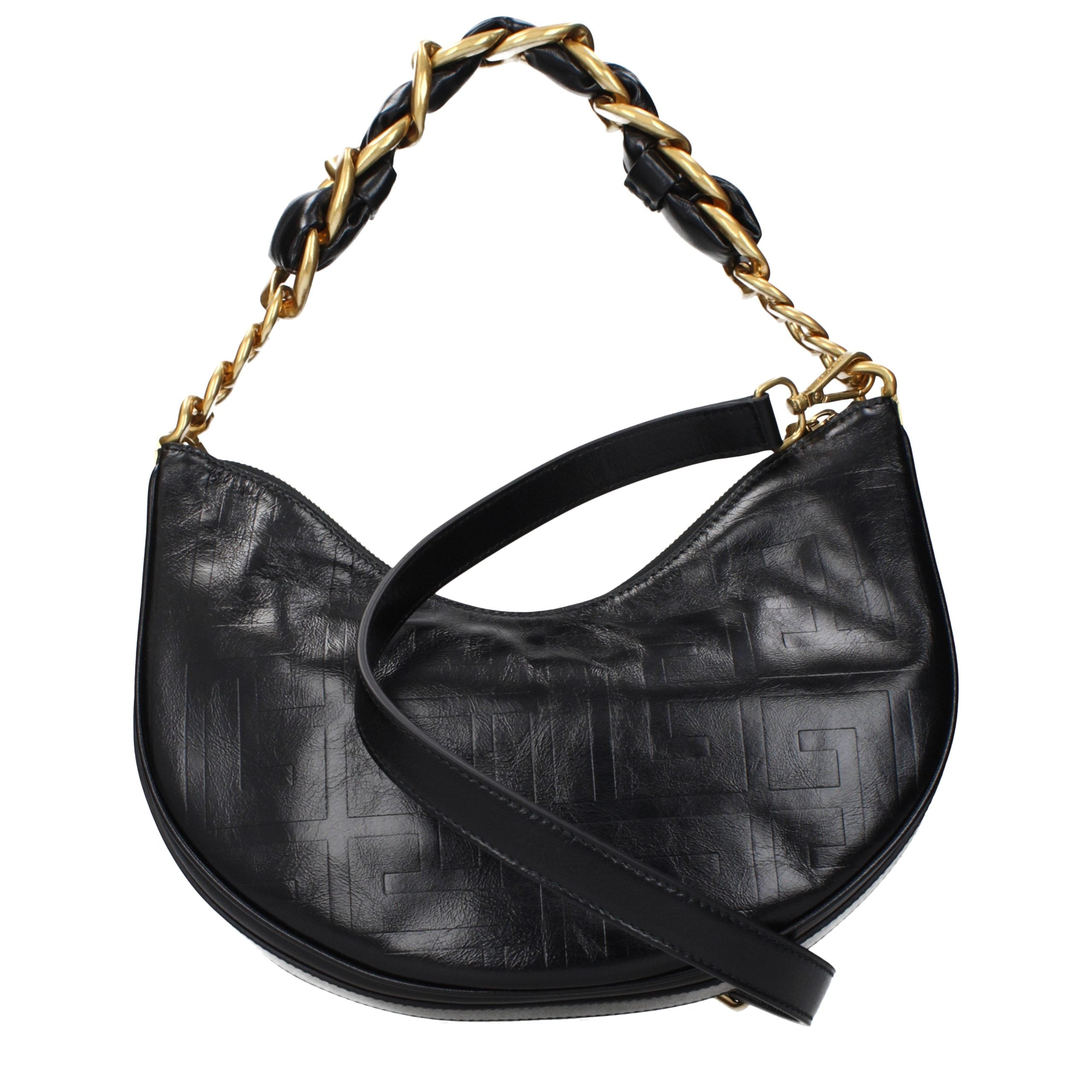 Black Leather Shoulder Bag