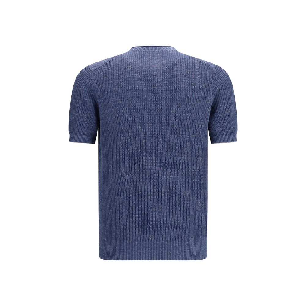 Blue Linen T-Shirt