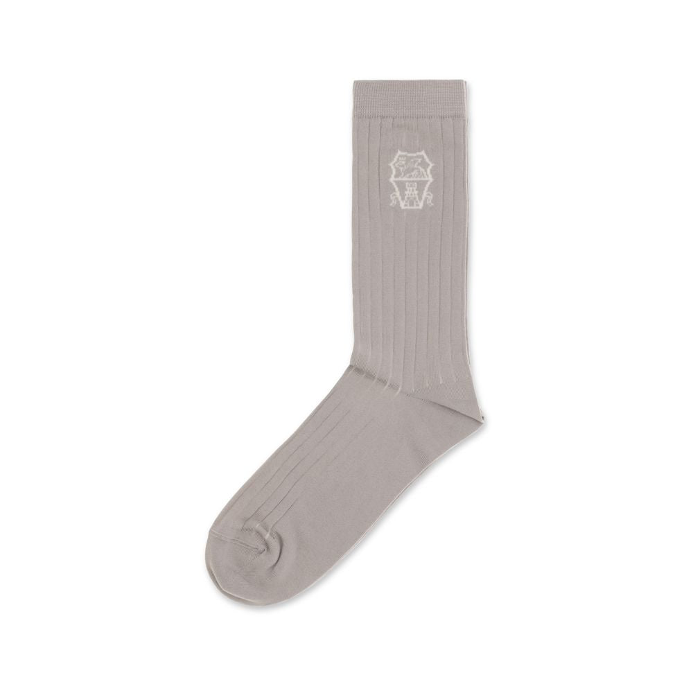 Beige Cotton Socks