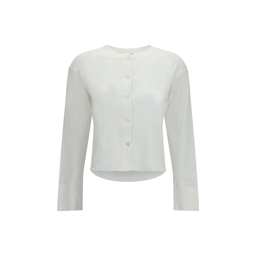White Cotton Cardigan
