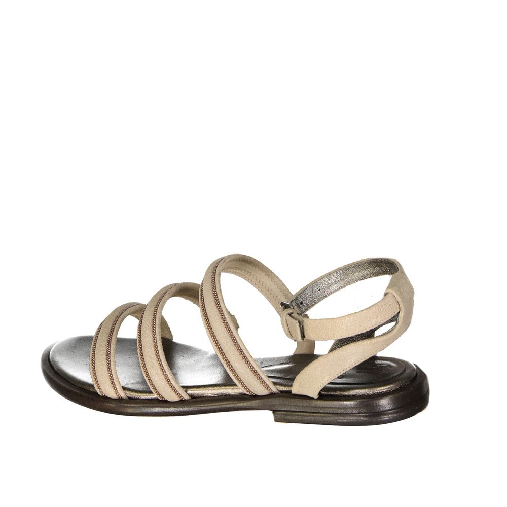 Beige Calfskin Sandals