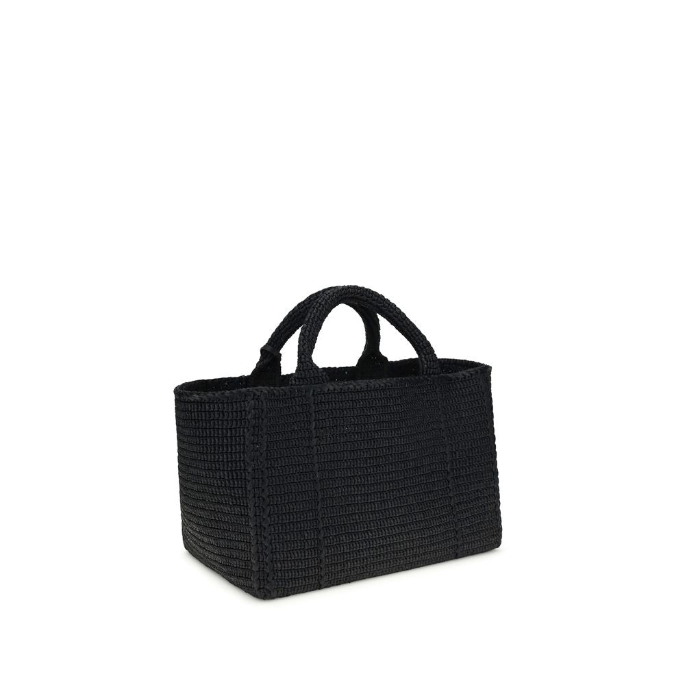 Black Viscose Shoulder Bag