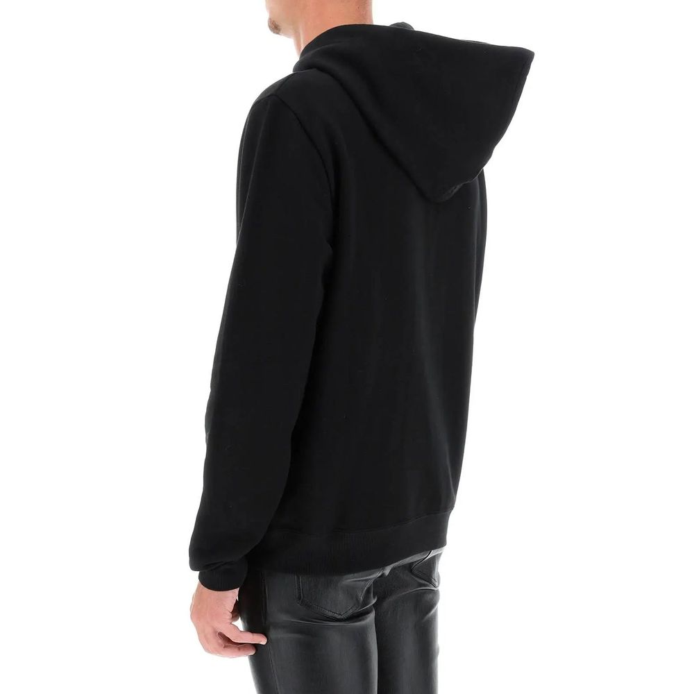 Black Cotton Sweatshirt