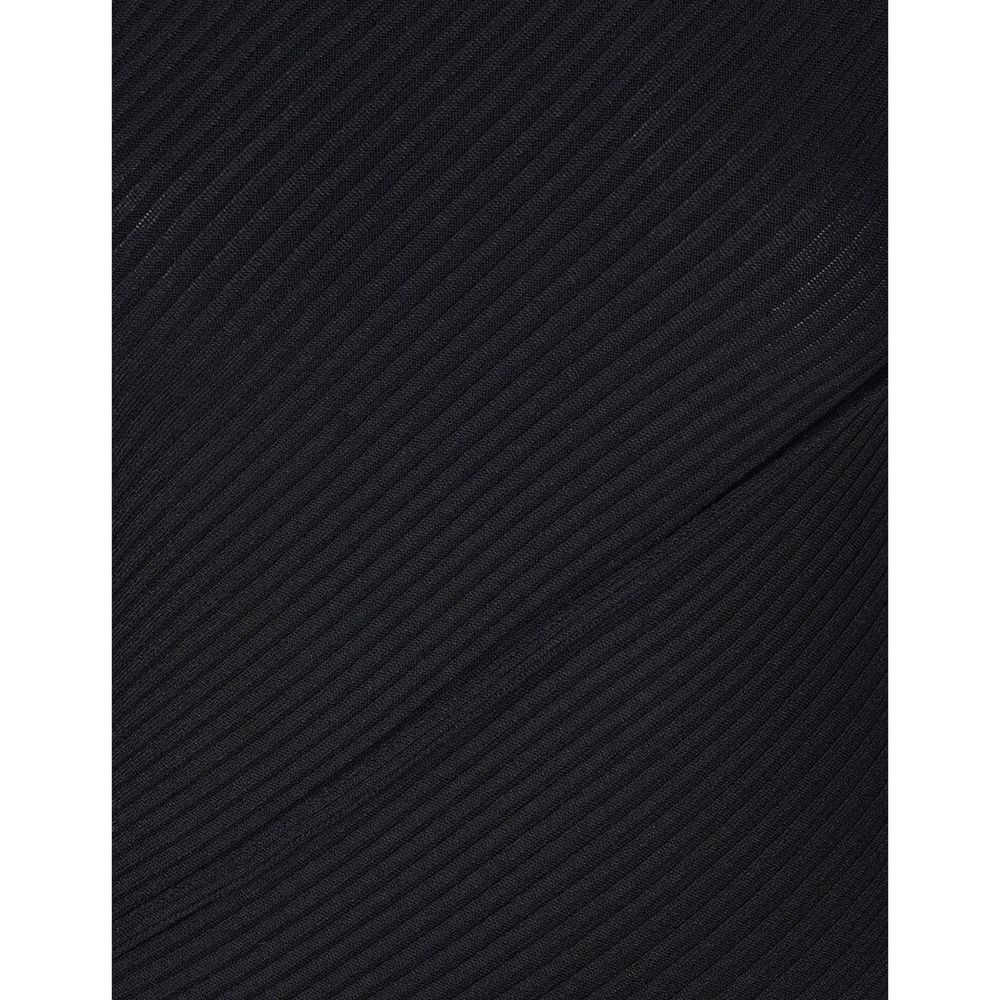 Black Polyester Casual Dress