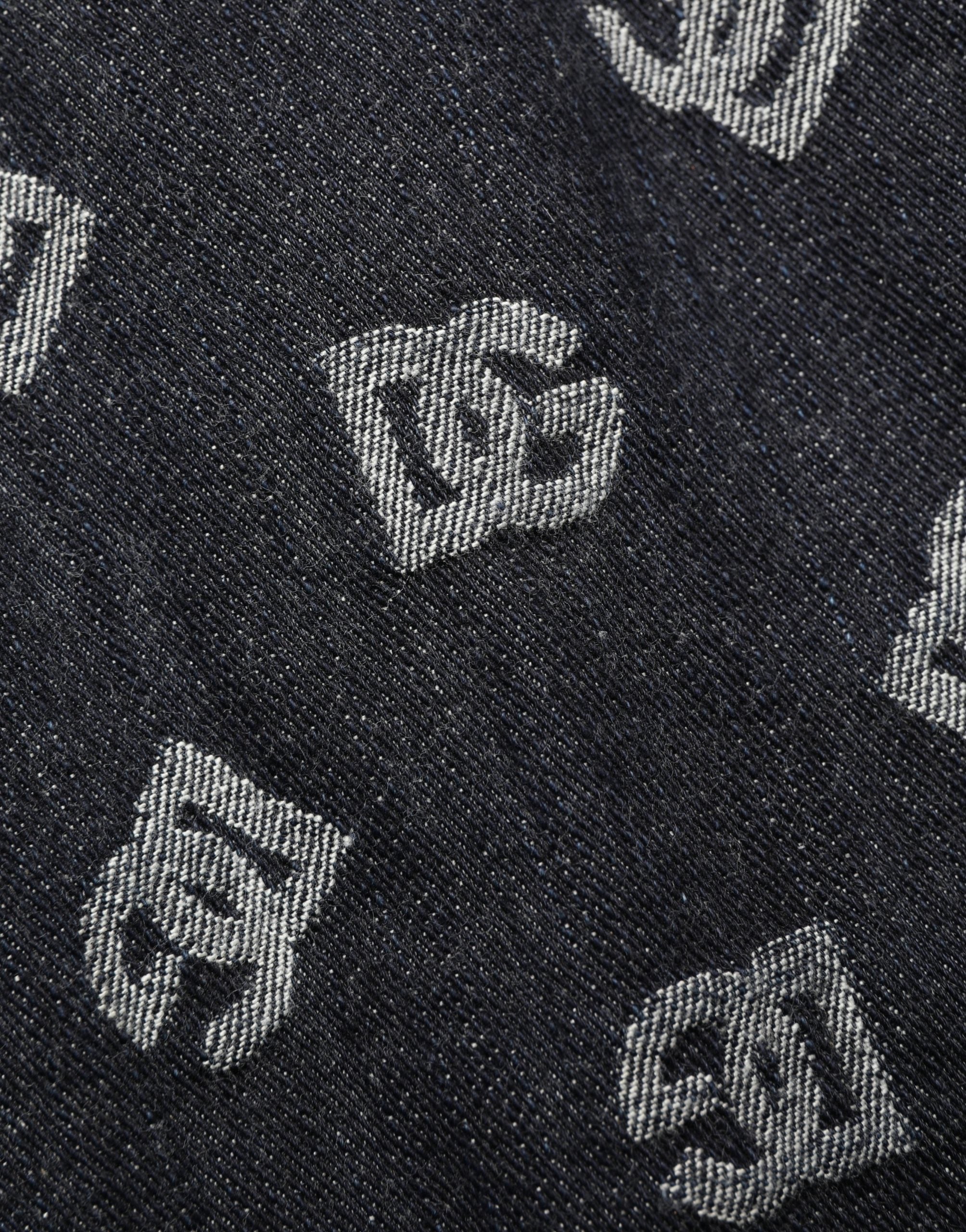 Black Cotton DG Logo Patterned Mini Dress