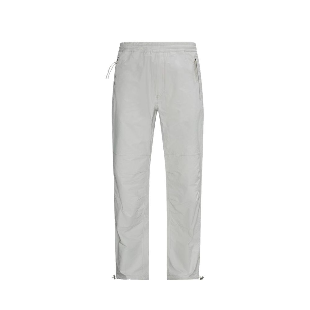 Gray Polyester Athletic Pants