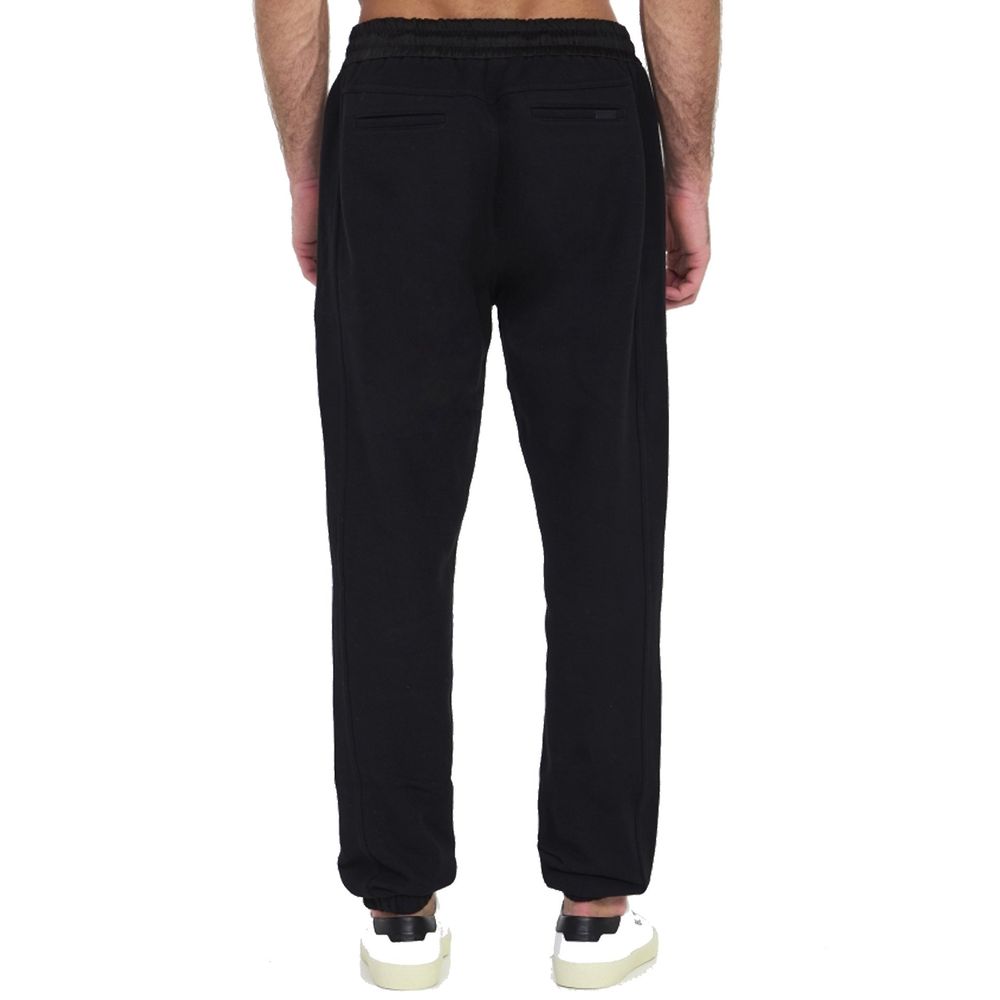 Black Cotton Joggers (Workout Pants)