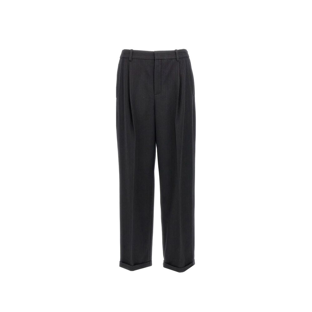 Black Cashmere Casual Pants