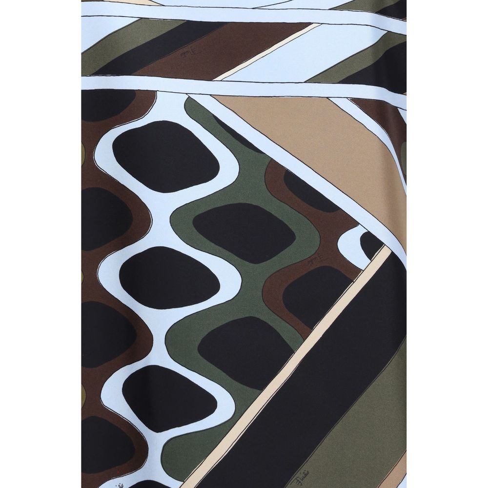 Bicolor Acetate Casual Dress