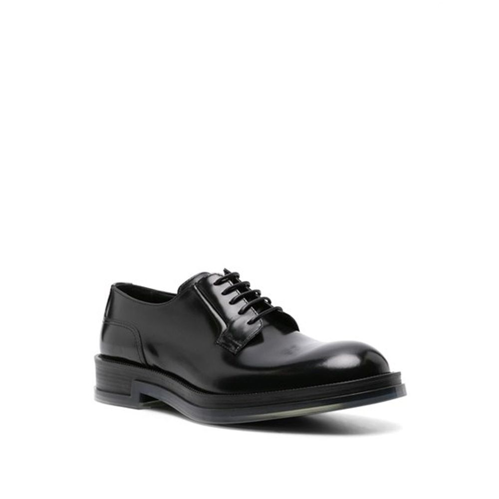Black Calfskin Oxfords And Derbies