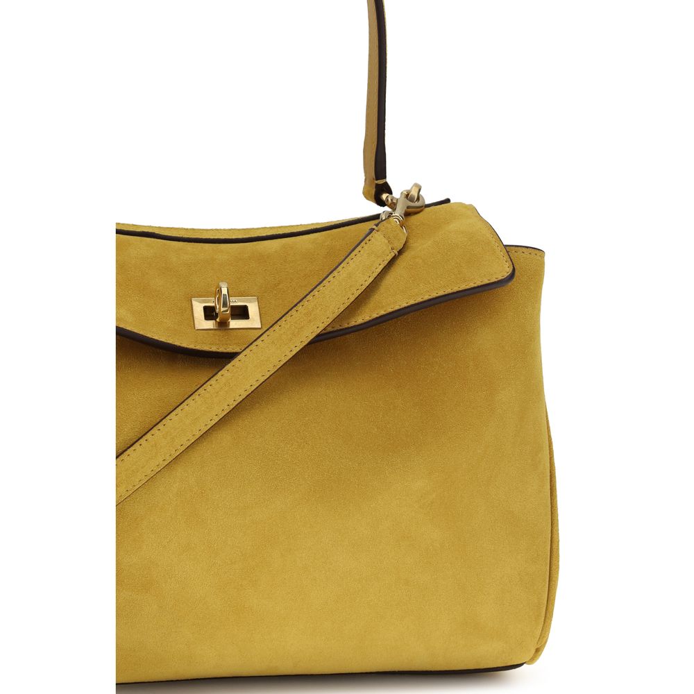 Beige Calf Leather Bos Taurus Handbag