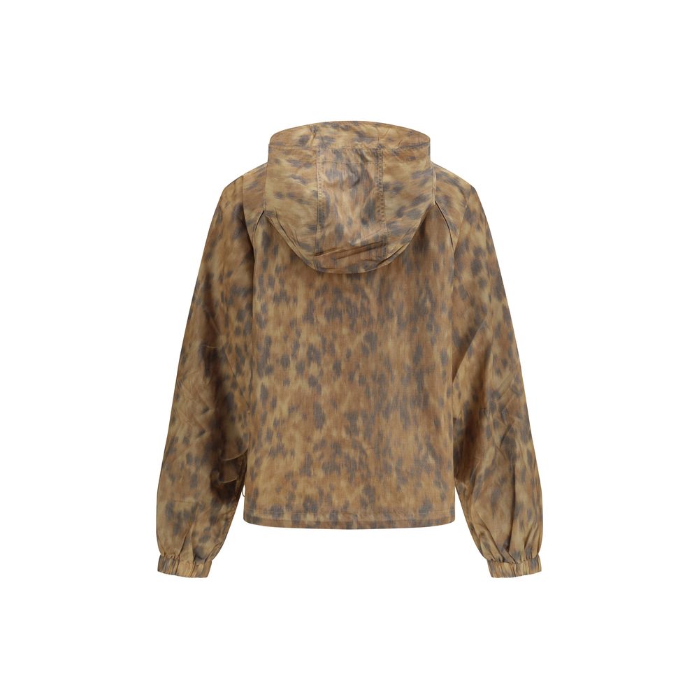 Beige Polyamide Shell Jacket