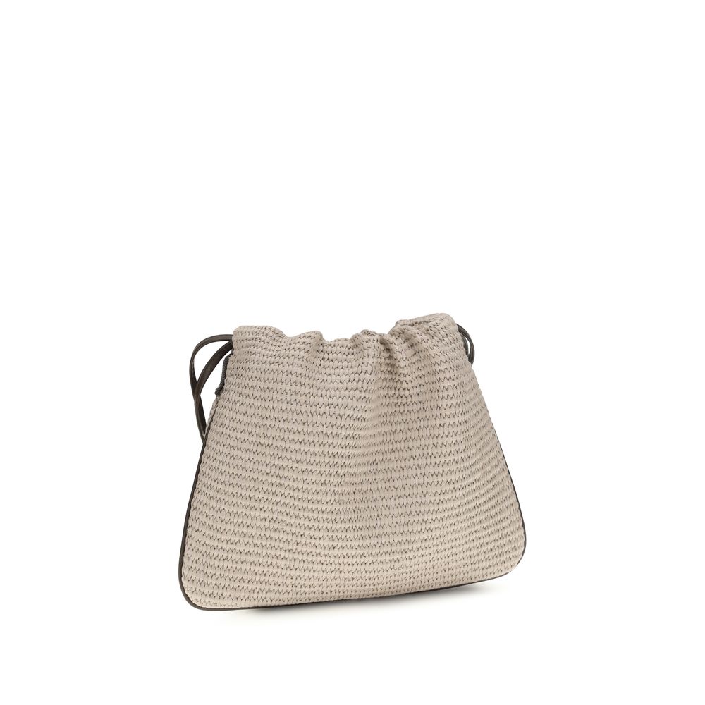 Beige Cotton Handbag
