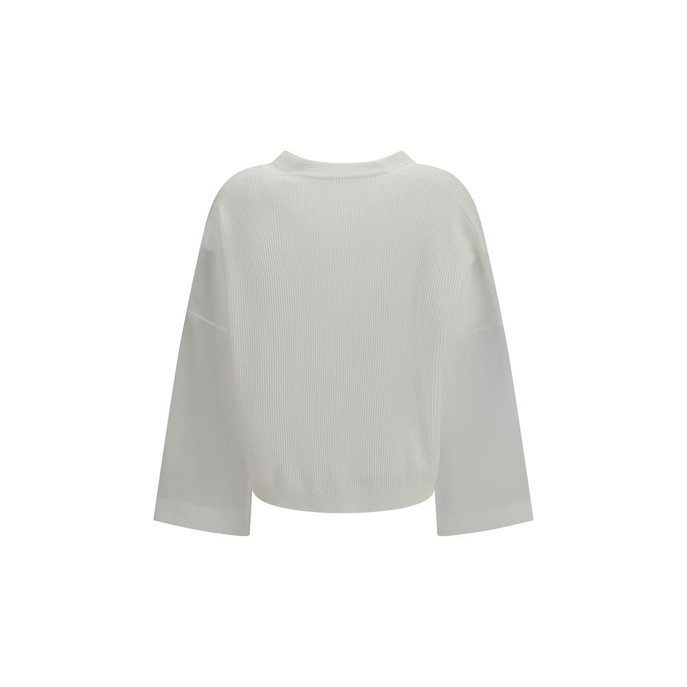 White Cotton Cardigan