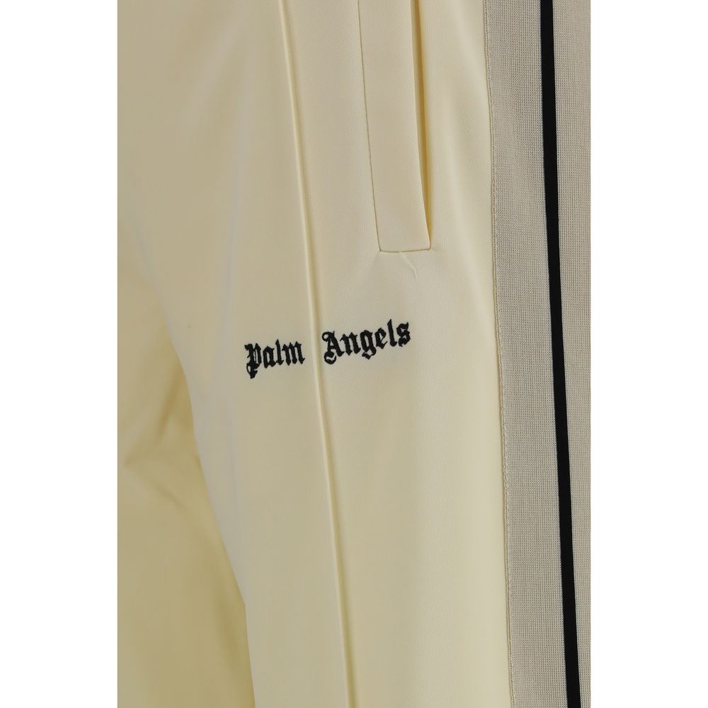 Beige Polyester Athletic Pants