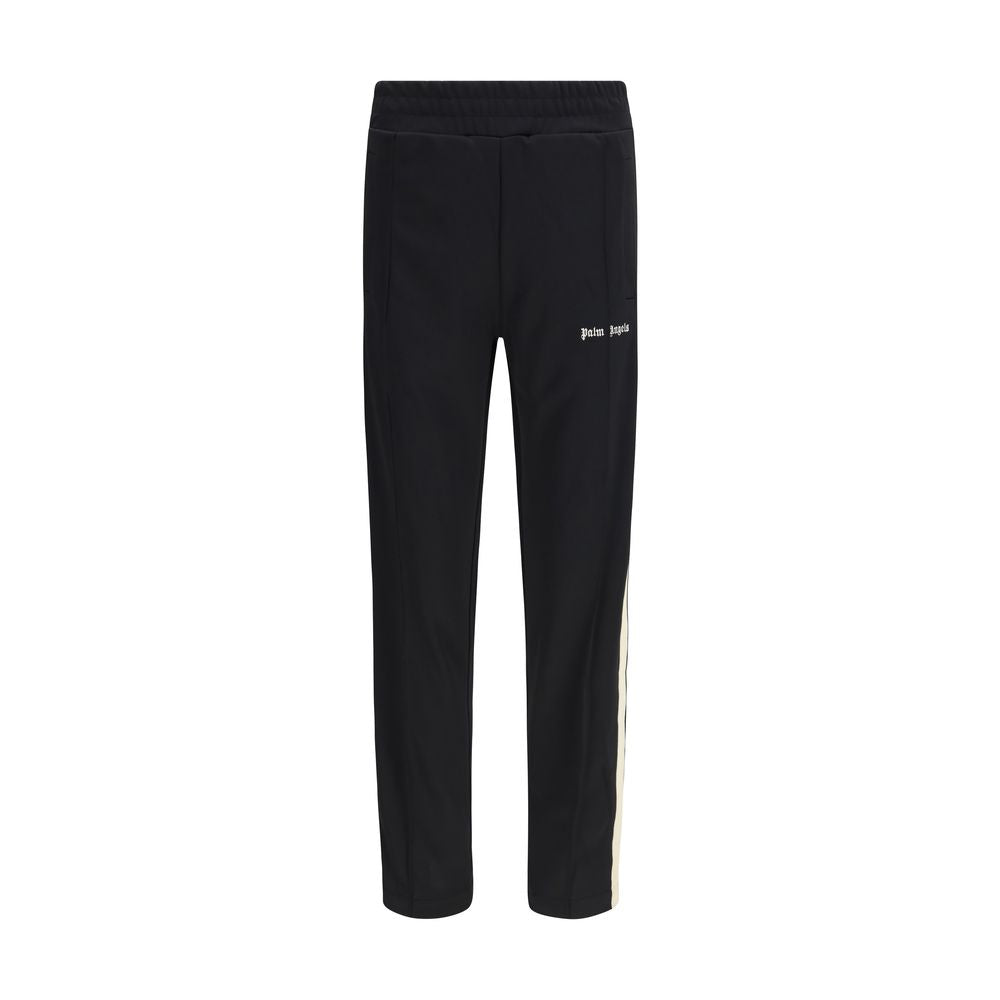 Black Polyester Athletic Pants