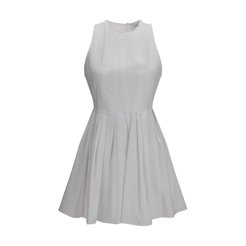 White Cotton Casual Dress
