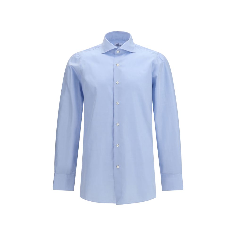 Blue Cotton Dress Shirt