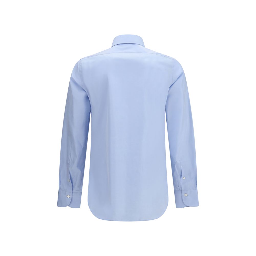 Blue Cotton Dress Shirt